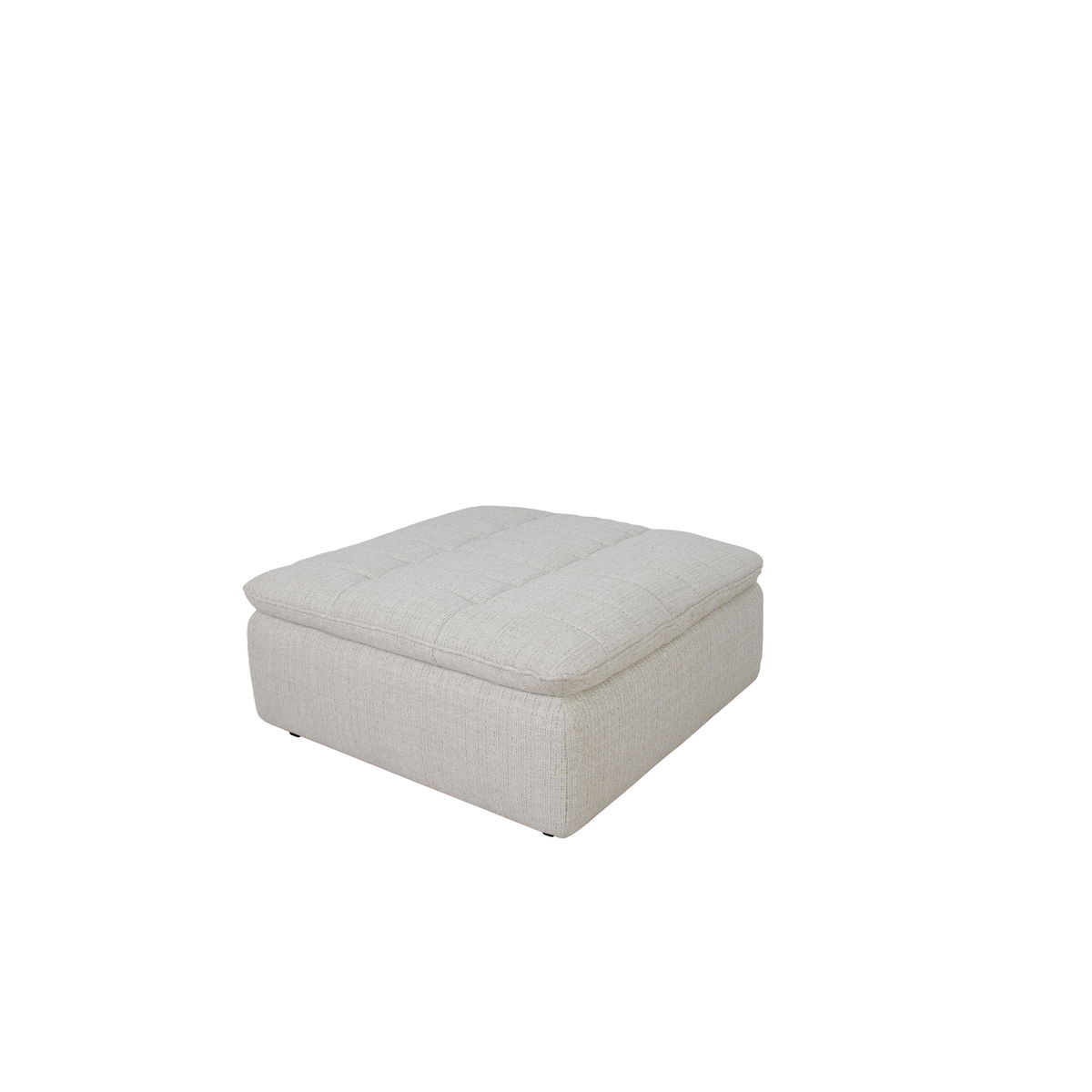 Lino Ottoman Textured Oat, by Moe's Home, 42.5" width x 17.7" height x 43.3" depth View 2