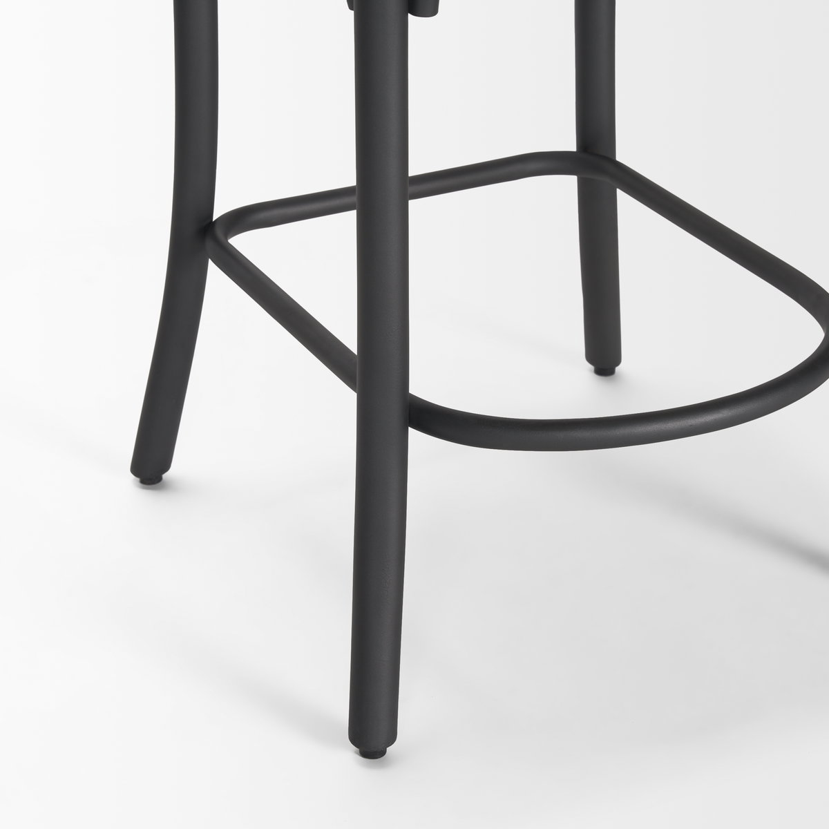 Etienne Low Back 26.25in Seat Counter Stool | Light Brown with Metal, Counter & Bar Stool by Mercana, 20.3" length x 22" width x 41.5" height View 12
