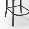 Etienne Low Back 26.25in Seat Counter Stool | Light Brown with Metal, Counter & Bar Stool by Mercana, 20.3" length x 22" width x 41.5" height thumbnail 12