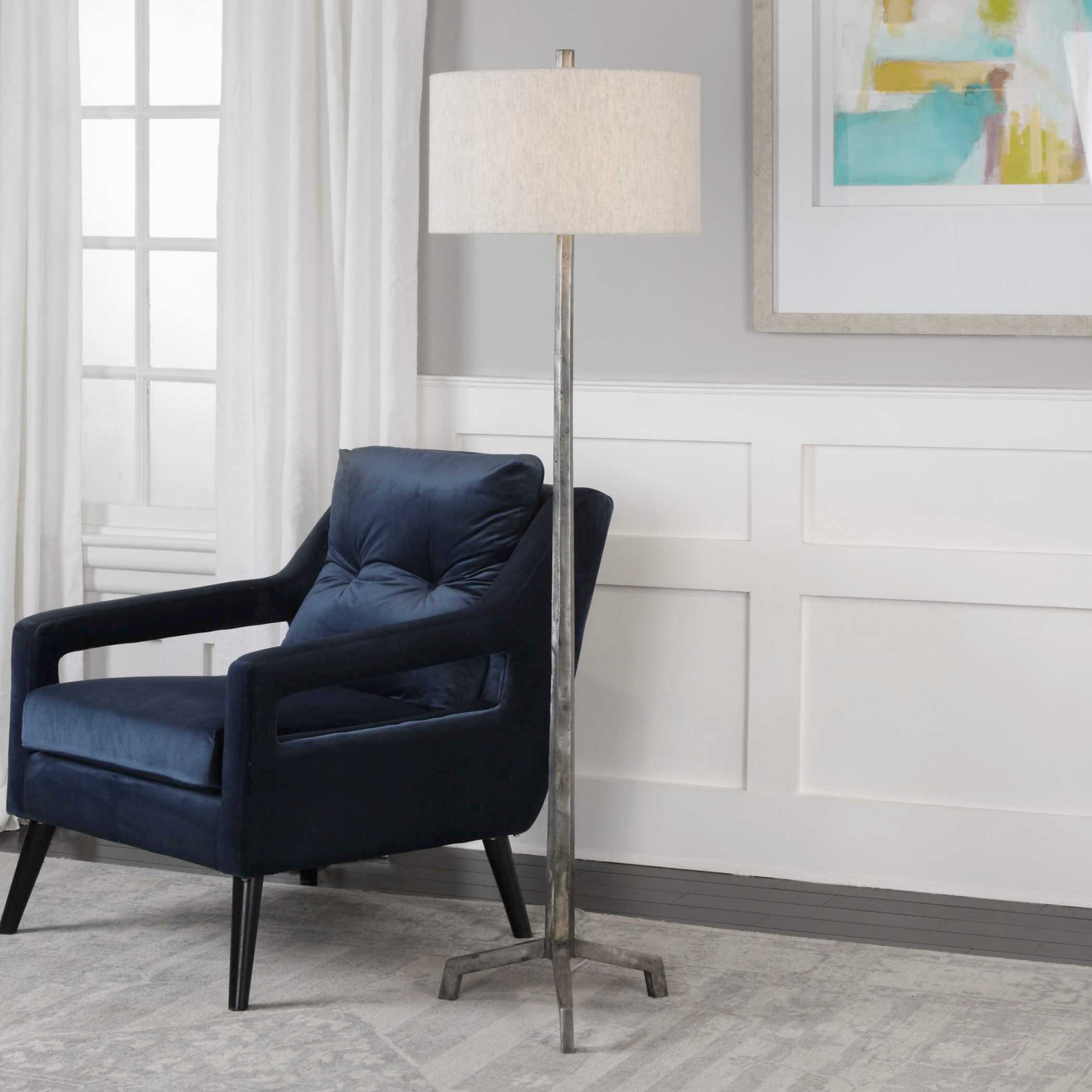 Ivor Cast Iron Floor Lamp large image 
