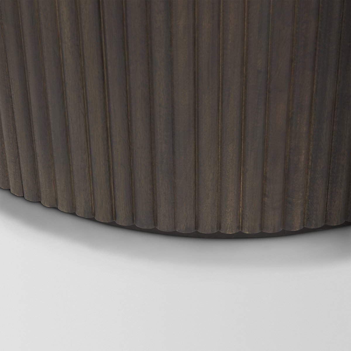 Terra Fluted Dark Brown 2-Door Accent Cabinet, Cabinets & Chest by Mercana, 42" length x 19" width x 32" height View 13