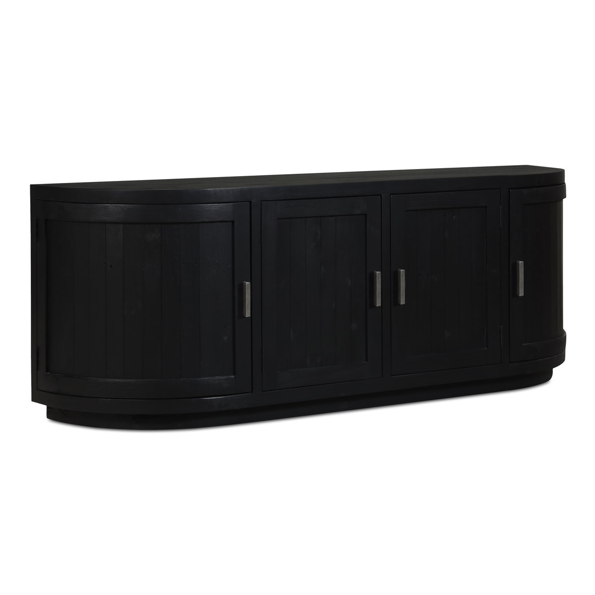 Nicola Media Cabinet Black, Media Console by Moe's Home, 70.9" width x 26" height x 17.7" depth View 3