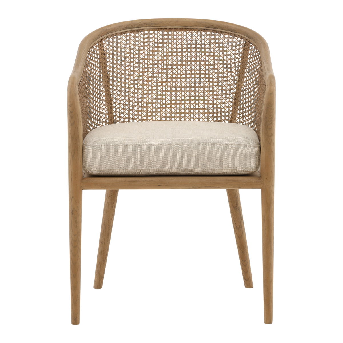 Camile Dining Chair Beige, by Dovetail, 22.5" width x 32" height x 23.25" depth View 2