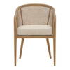 Camile Dining Chair Beige, by Dovetail, 22.5" width x 32" height x 23.25" depth thumbnail 2