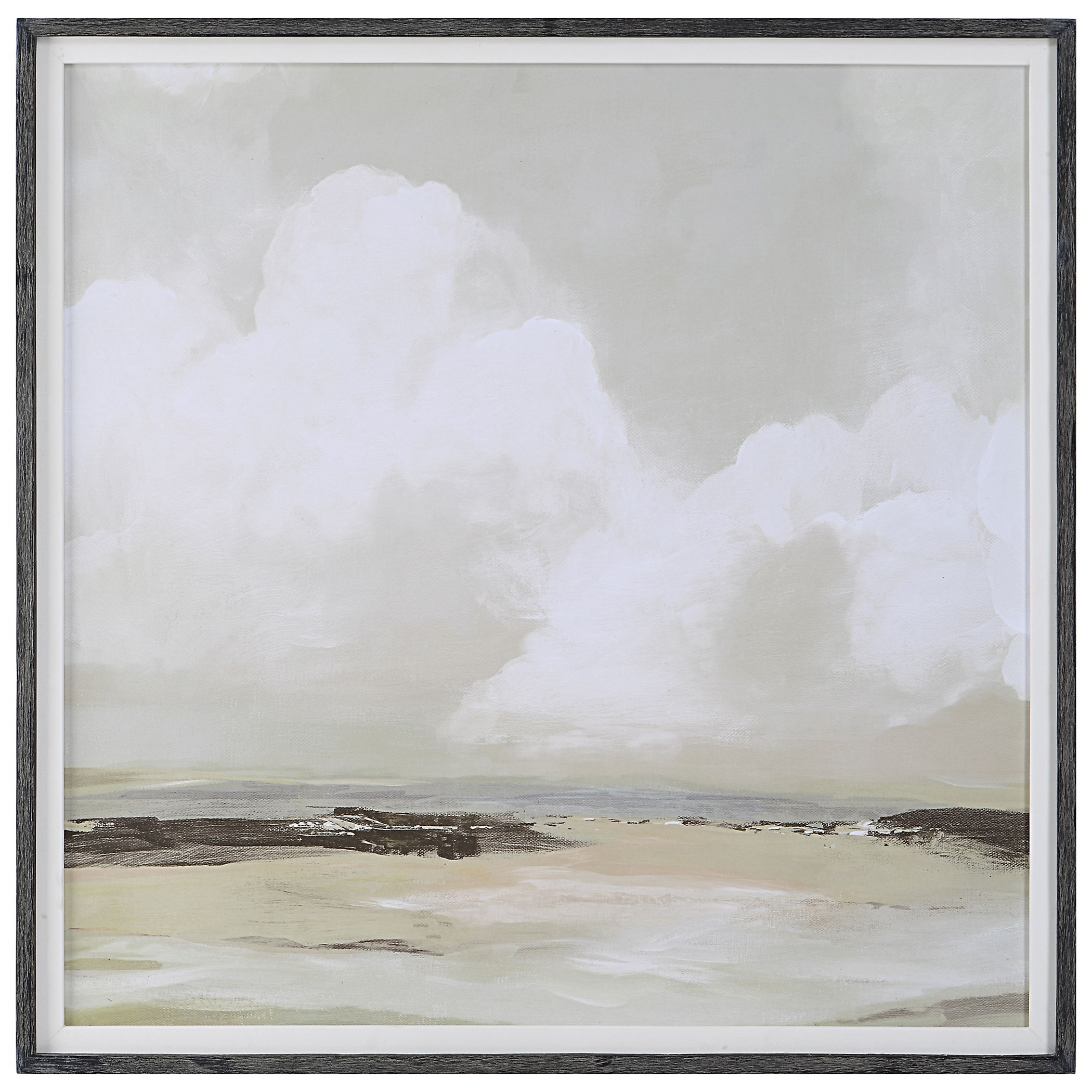Soft Clouds Framed Print large image 