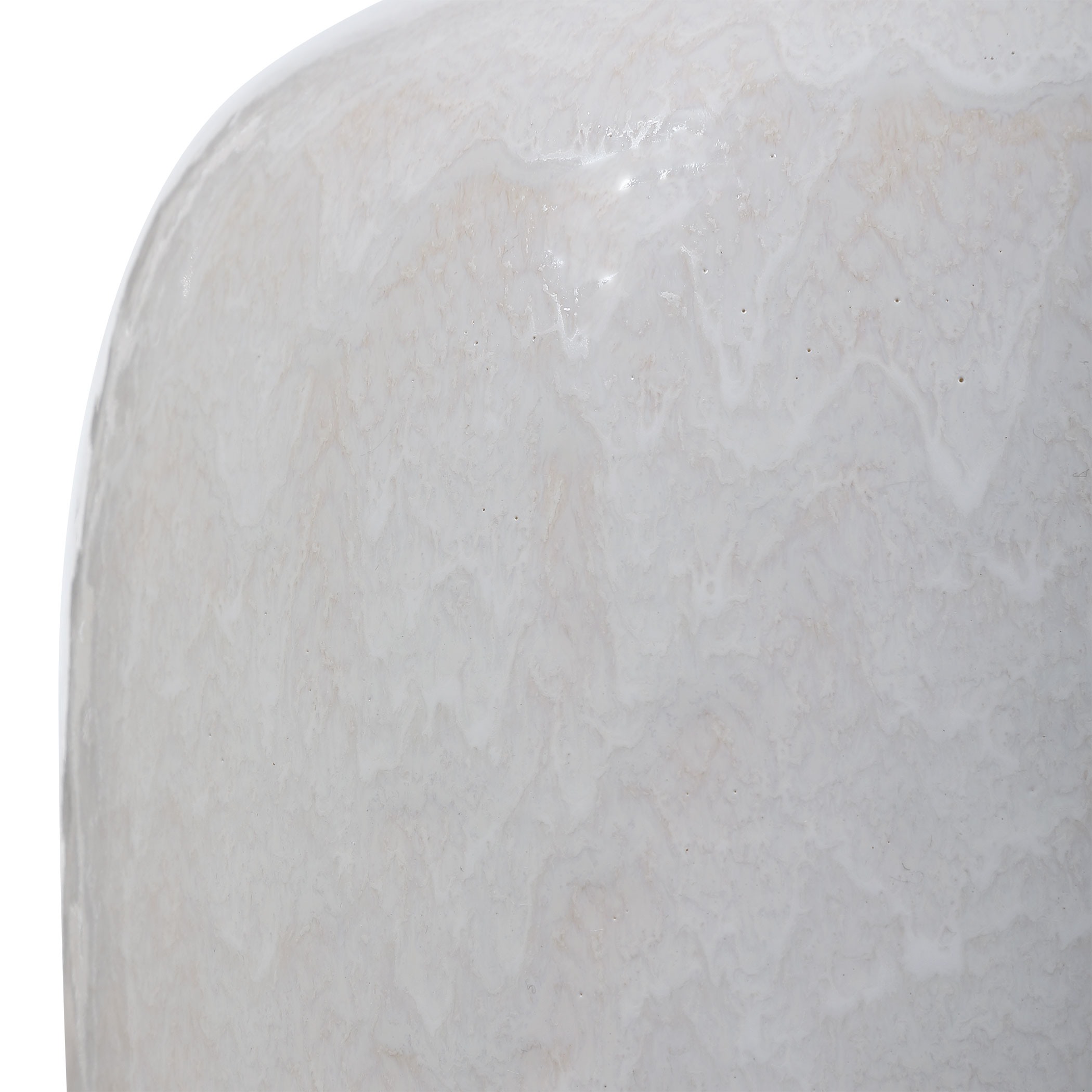 Winterscape White Glaze Table Lamp large image 