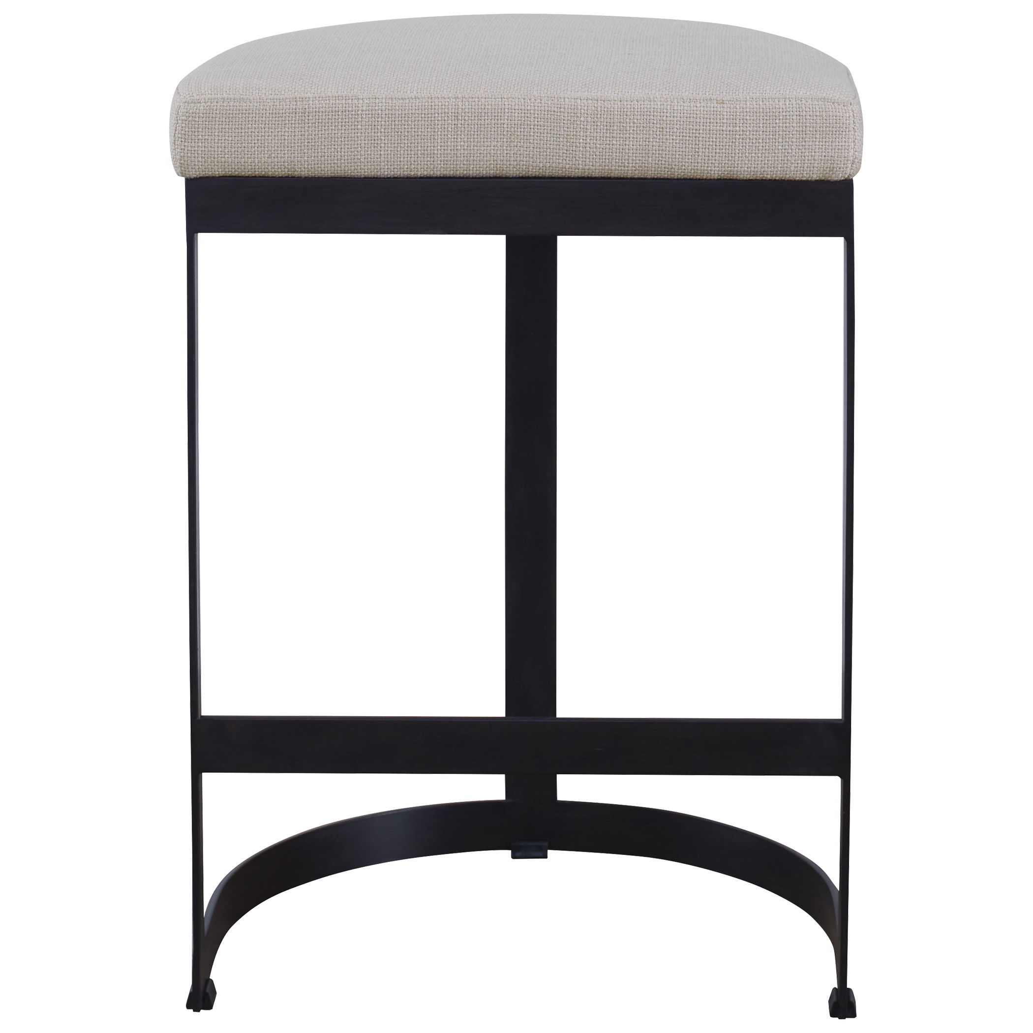 Ivanna Black Iron Counter Stool large image 