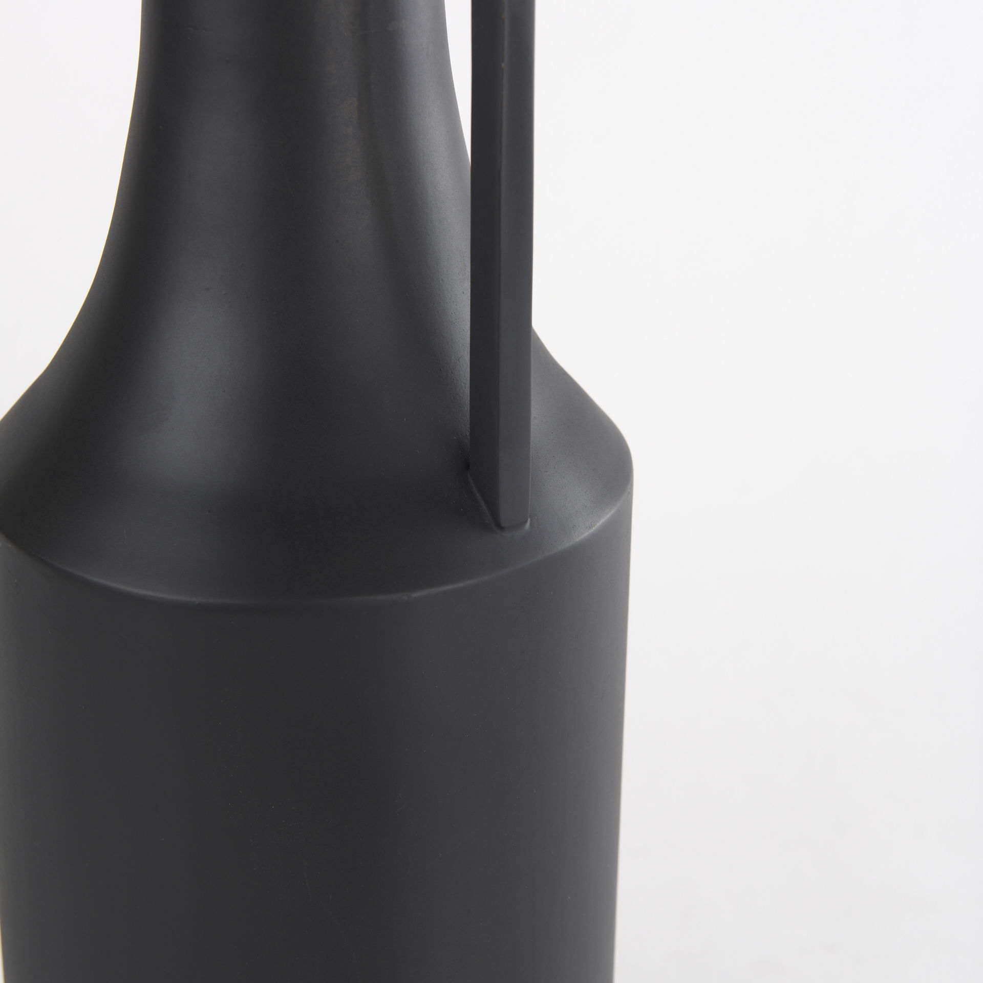 Aubrey Medium 18.0H Black Iron Flower Jug Vase, Decorative Jar by Mercana, 5.5" length x 5.5" width x 18" height View 10