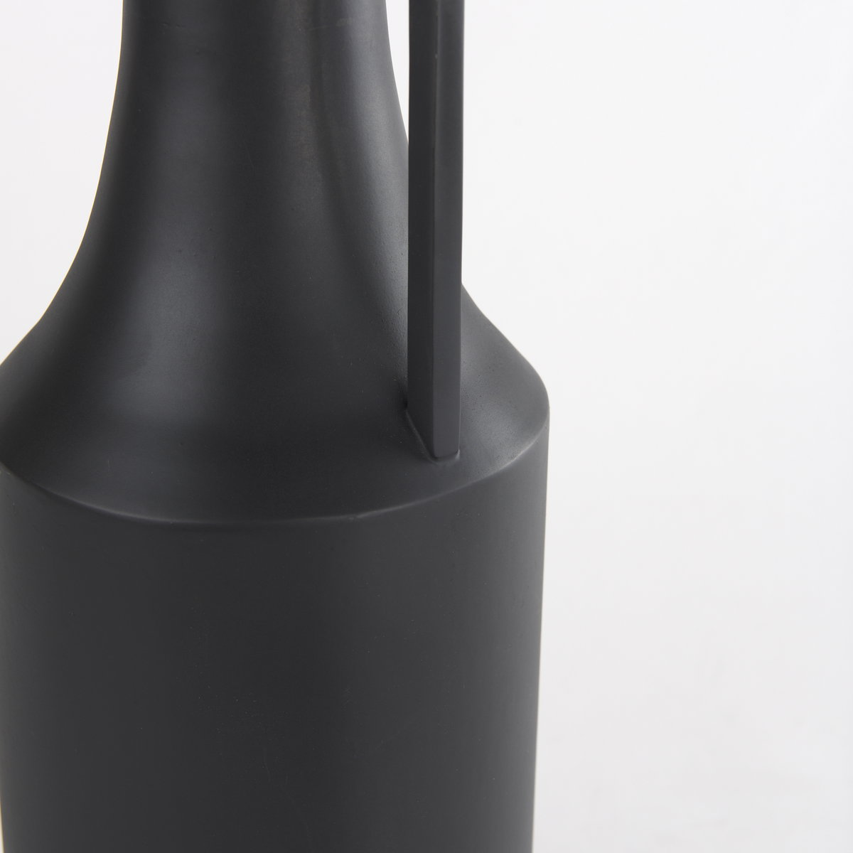 Aubrey Medium 18.0H Black Iron Flower Jug Vase, Decorative Jar by Mercana, 5.5" length x 5.5" width x 18" height View 10