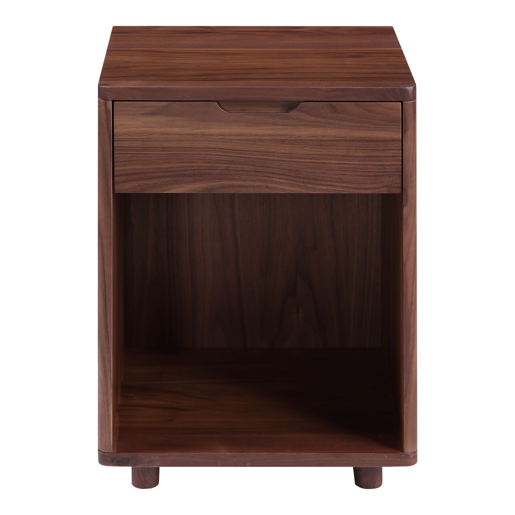Osamu Nightstand Brown, by Moe's Home, 17" width x 24" height x 15" depth View 1