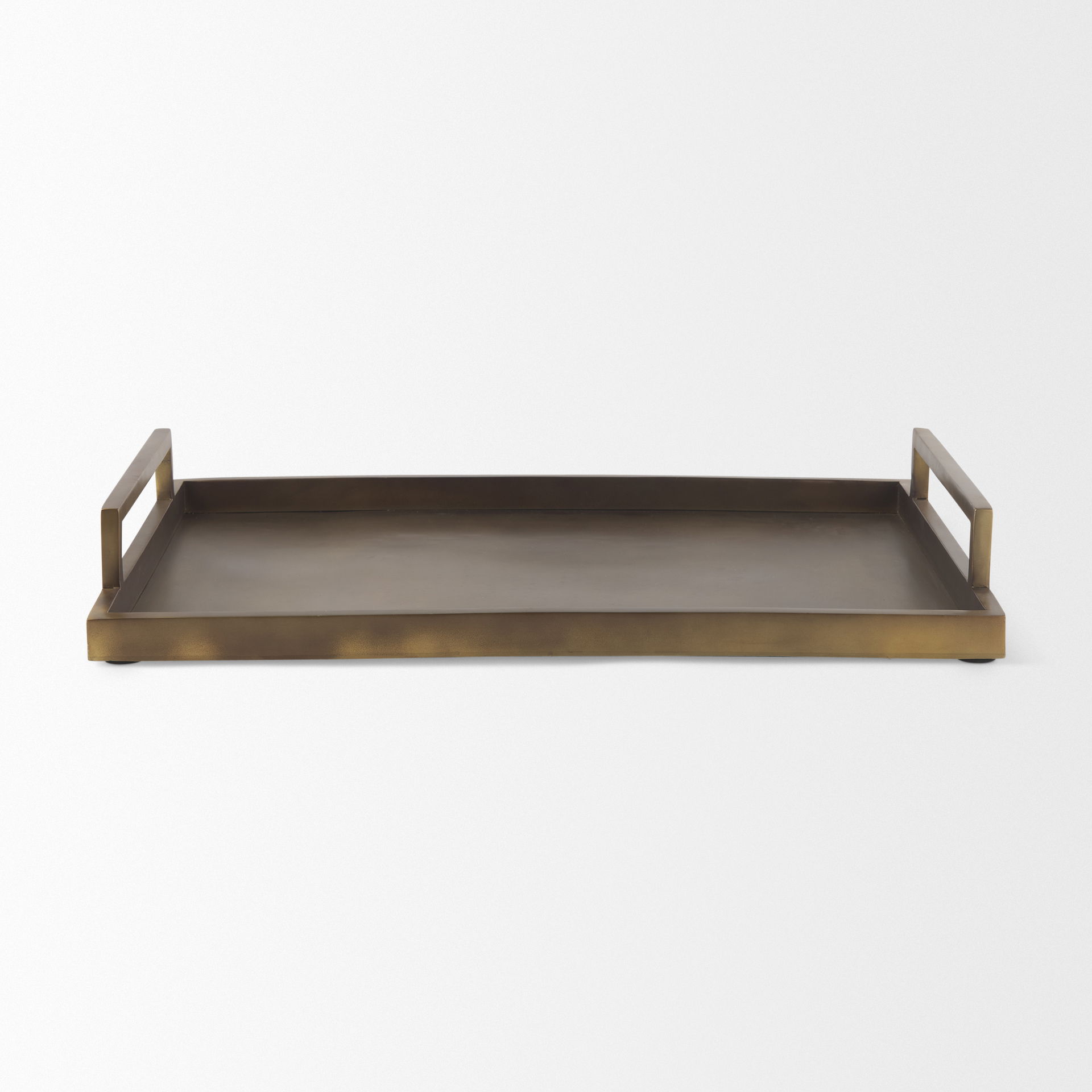 Shay Aluminium Tray - Large, Decorative Tray by Mercana, 22" length x 15" width x 3" height View 6