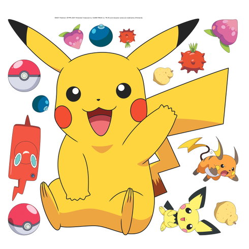 Pikachu Giant Wall Decals