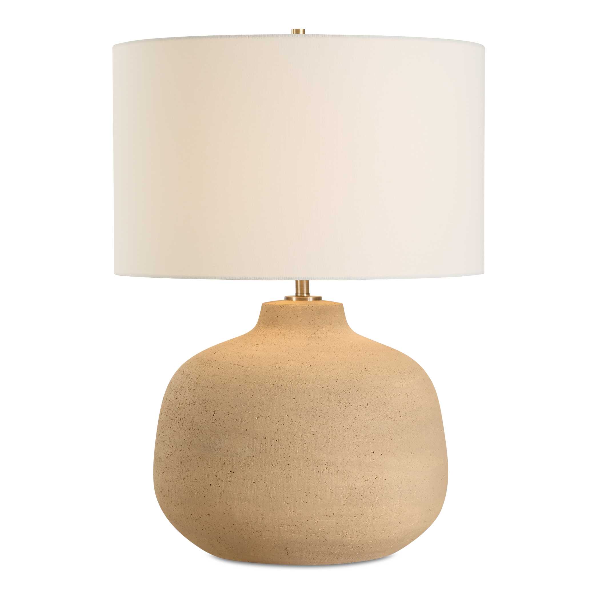 Cline Terracotta Table Lamp, by Uttermost, 20" width x 28.25" height x 20" depth View 1