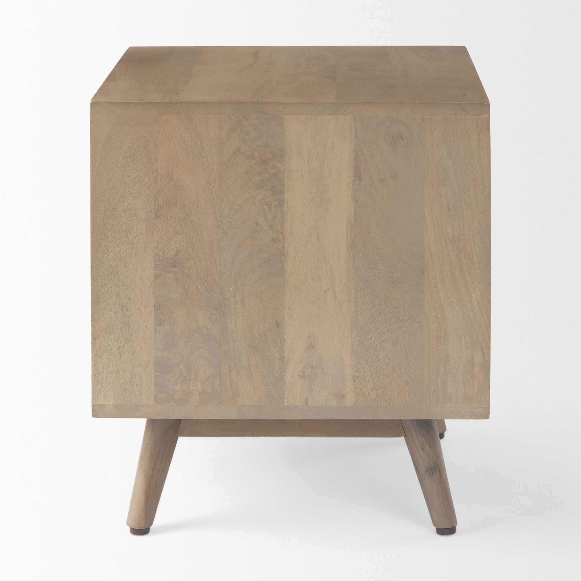 Sable  19.0L x 19.0W x 21.5H Light Brown Wood Side Table large image 