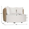 Sunset Outdoor Round Swivel Day Bed, Outdoor Furniture by Uttermost, 4'6.75" width x 2'7.2" height x 4'3.75" depth thumbnail 3