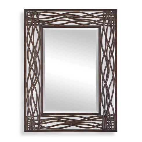 Dorigrass Brown Metal Mirror