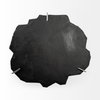 Shale 37' Irregular Live-Edge Black Slate with Flat Iron Base Coffee Table, by Mercana, 37" length x 37" width x 17.5" height thumbnail 5
