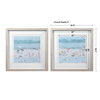Sea Glass Sandbar Framed Prints Set/2, Art by Uttermost, 30.5" width x 30.5" height x 2" depth thumbnail 3