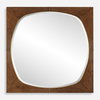 Garonne Square Walnut Mirror, by Uttermost, 3'4" width x 3'4" height x 1.75" depth thumbnail 1
