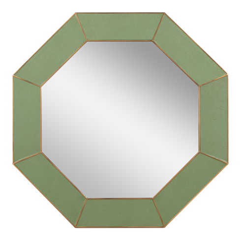 Eleanor Mirror,Shagreen,Watercress