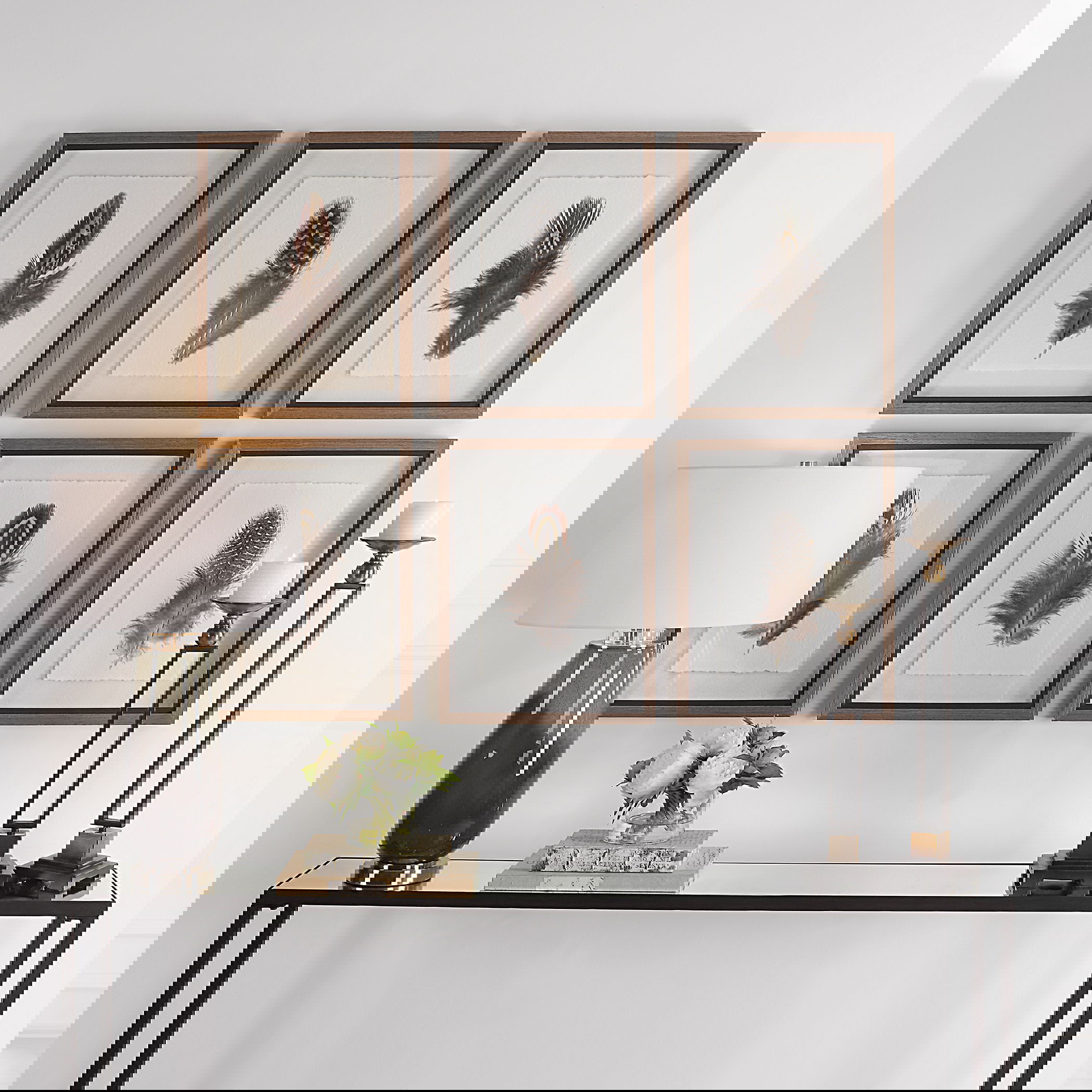 Birds Of A Feather Framed Prints Set/6, Painting by Uttermost, 15" width x 20" height x 1.75" depth View 6