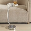 Waveney Nickel Drink Table, Side & End Table by Uttermost, 11.5" width x 24" height x 11.5" depth thumbnail 4
