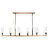 6 - Light Pendant, by Jamie Young, 62" width x 11" height x 4.5" depth thumbnail 1