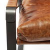 Hornet I  Brown Leather Unibody Seat with Black Metal Frame Accent Chair thumbnail 7