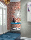 Papyrus Weave Blue Wallpaper, by York Wall, 27' length x 2'3" width x 0.02" depth thumbnail 2