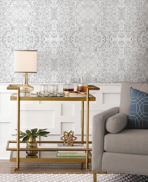 Fleabitten Soft Grey Peel & Stick Wallpaper
