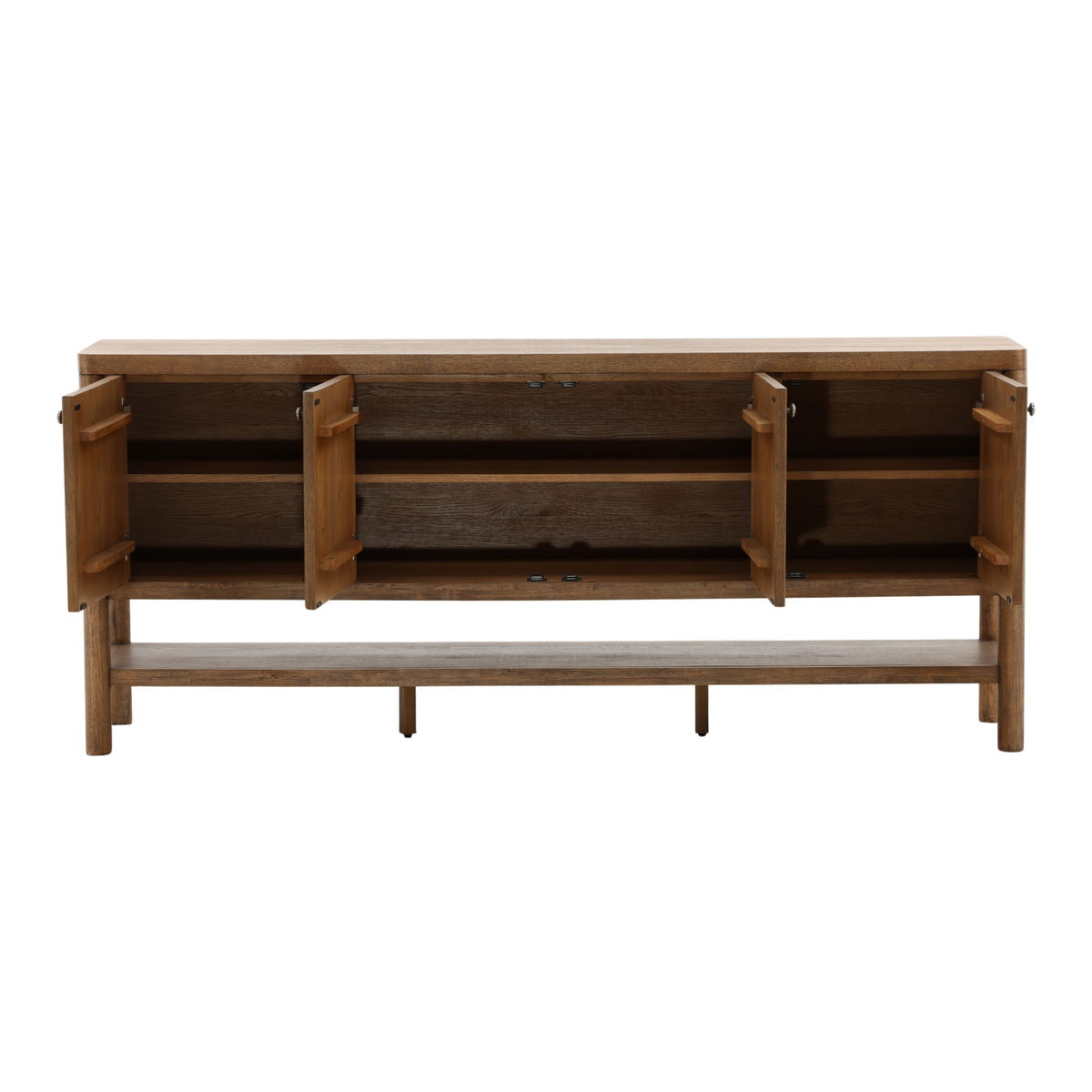 Estrada Sideboard Dark Brown, Sideboards & Buffet by Dovetail, 84" width x 36.25" height x 18" depth View 5