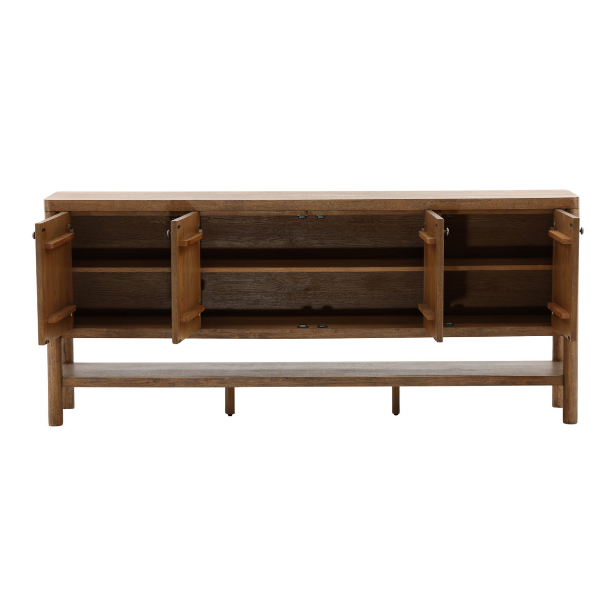 Estrada Sideboard Dark Brown, Sideboards & Buffet by Dovetail, 84" width x 36.25" height x 18" depth View 5