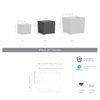 TruDrop Pinch Self Watering Square Planter, by Crescent Garden, 29" width x 26" height x 29" depth thumbnail 5