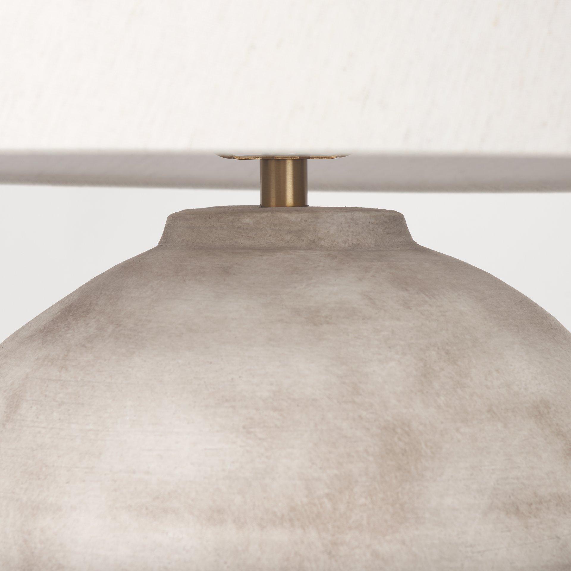 Marvin Taupe Ceramic Table Lamp large image 