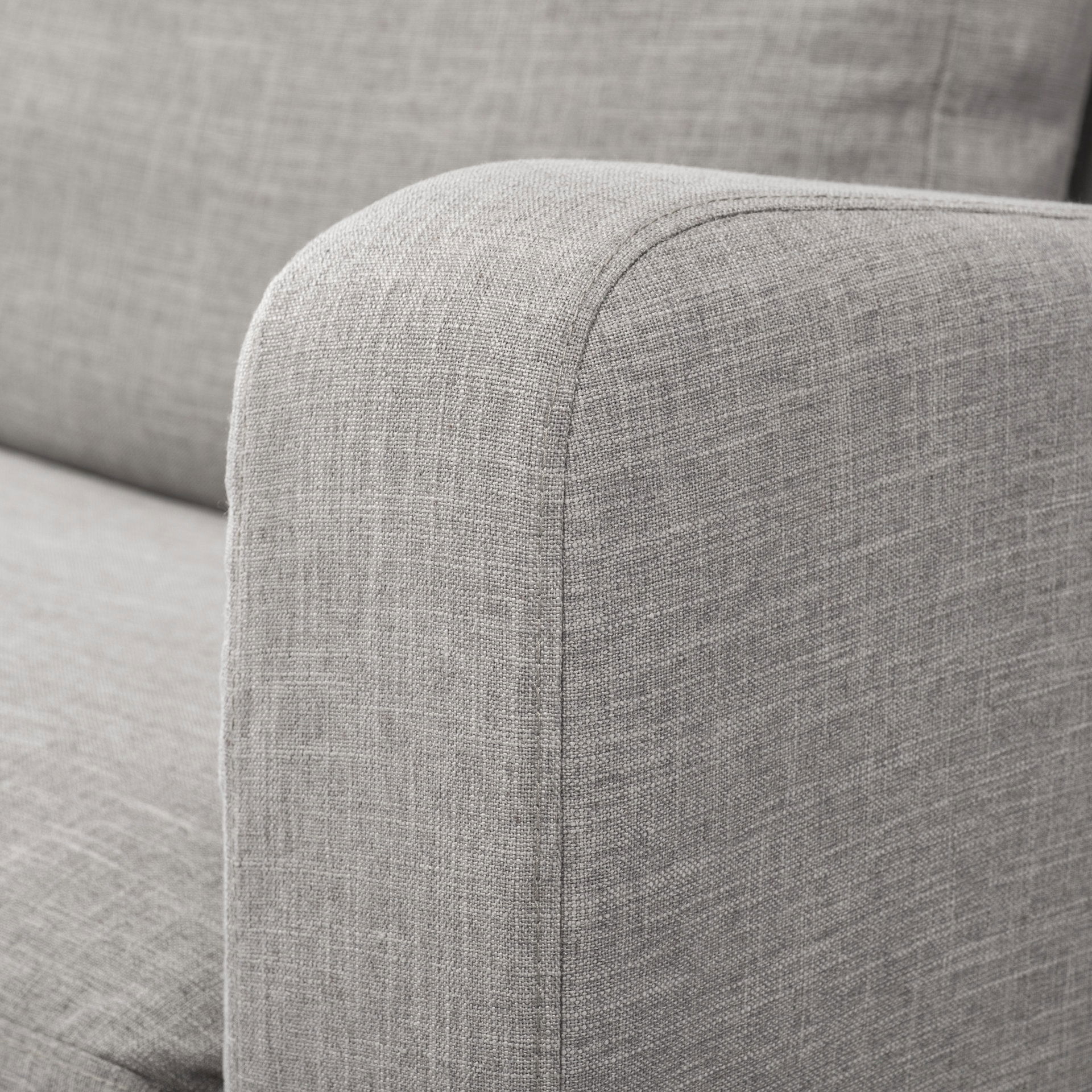 Denly III 38 X 38.25 X 34.5 Flint Gray Slipcover Upholstered Arm Chair large image 