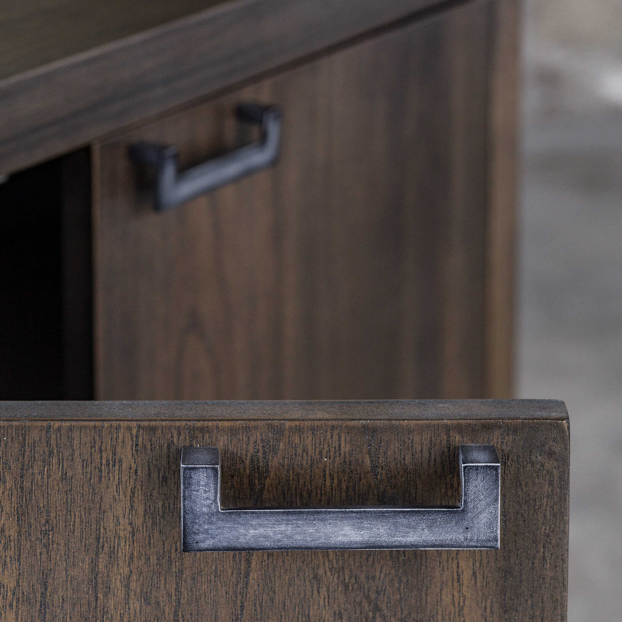 Nadie Light Walnut Console Cabinet large image 