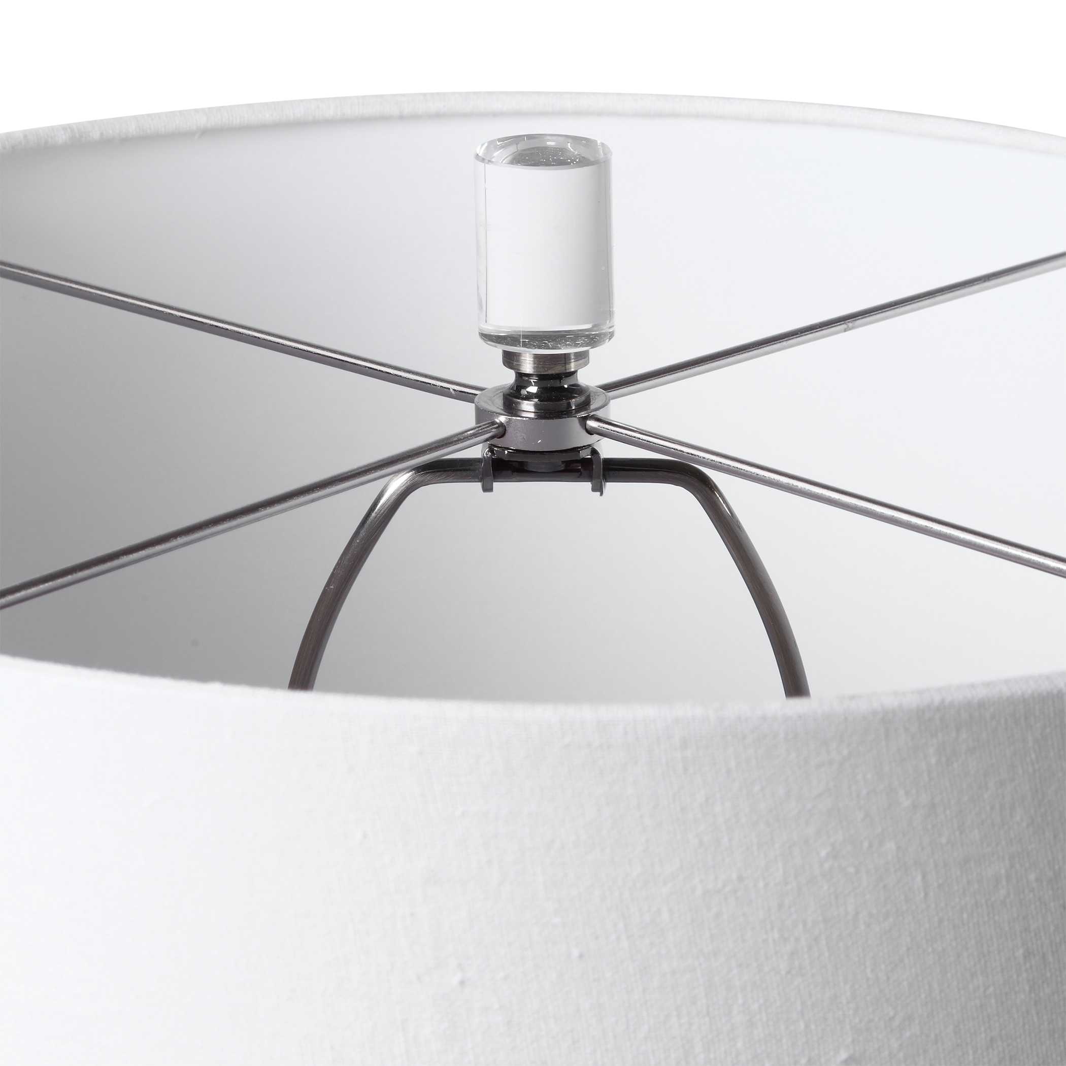 Sinclair White Table Lamp large image 