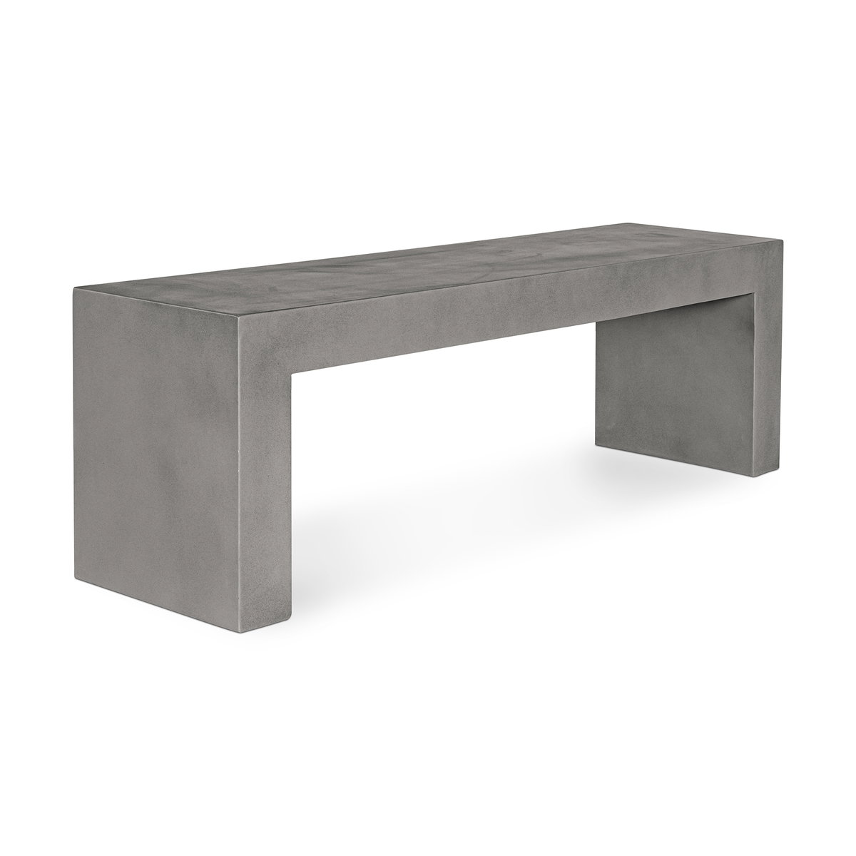 Lazarus Outdoor Bench Dark Grey, Benche by Moe's Home, 55.25" width x 18.5" height x 15.75" depth View 2