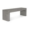 Lazarus Outdoor Bench Dark Grey, Benche by Moe's Home, 55.25" width x 18.5" height x 15.75" depth thumbnail 2