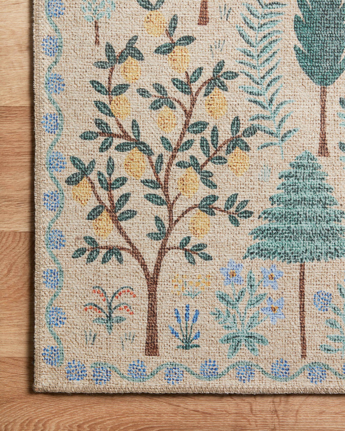 Rifle Paper Co. x Loloi Menagerie Rug, 2'3" length x 5' width View 6