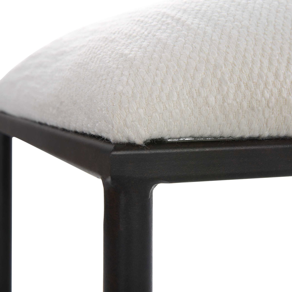 Avenham Small Black Framed Bench, Benche by Uttermost, 24" width x 20" height x 16" depth View 5