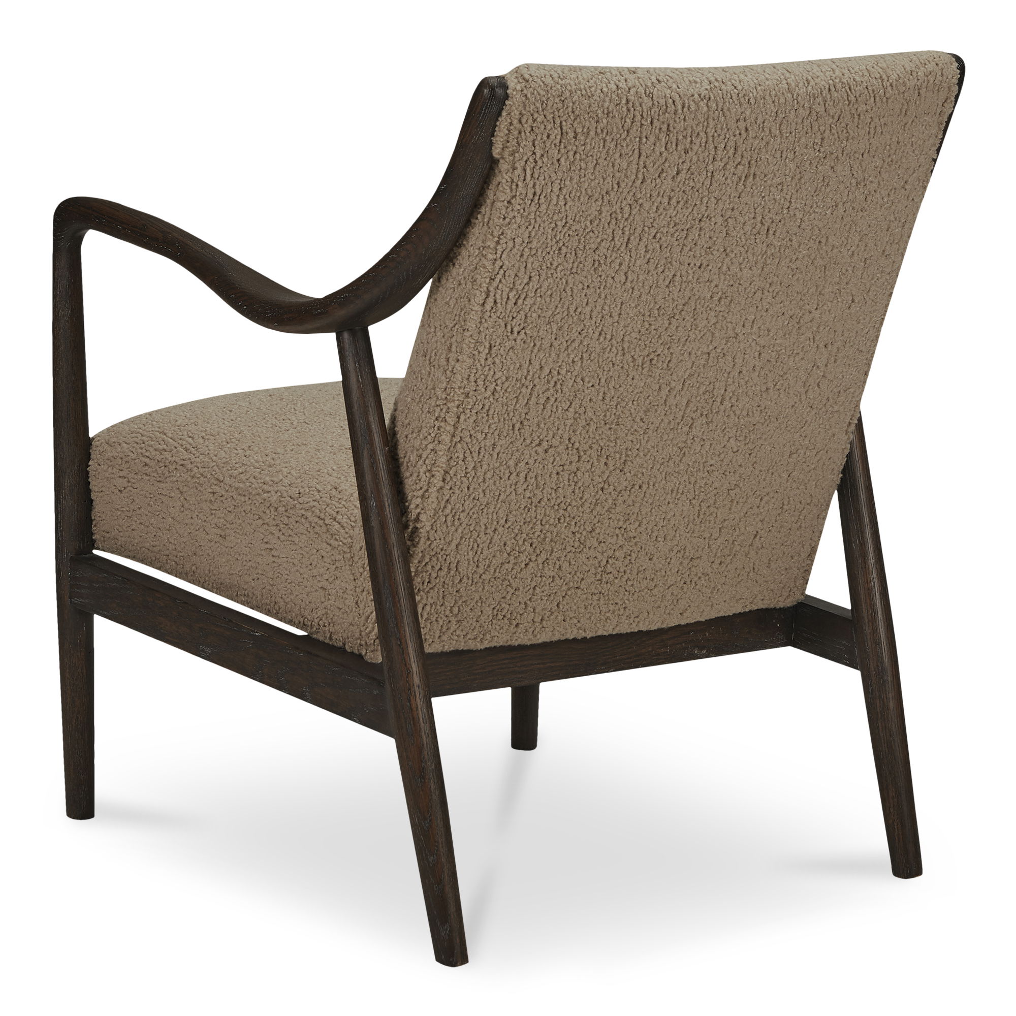 Yates Accent Chair Beige Faux Shearling large image 