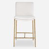 Ascend White Counter Stool, Furniture by Uttermost, 18.25" width x 38.75" height x 21.75" depth thumbnail 1
