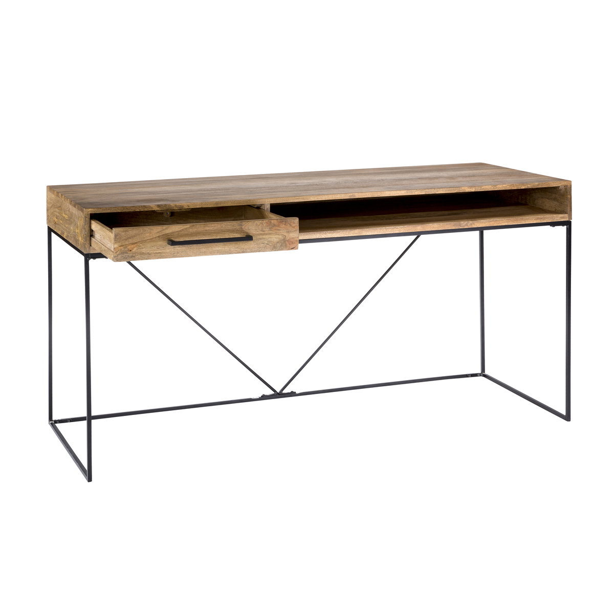 Colvin Desk Natural, by Moe's Home, 60" width x 30" height x 24" depth View 3