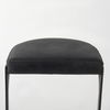 Tyson 17L x 18W x 31H Black Leather with Metal Frame Bar Stool thumbnail 5