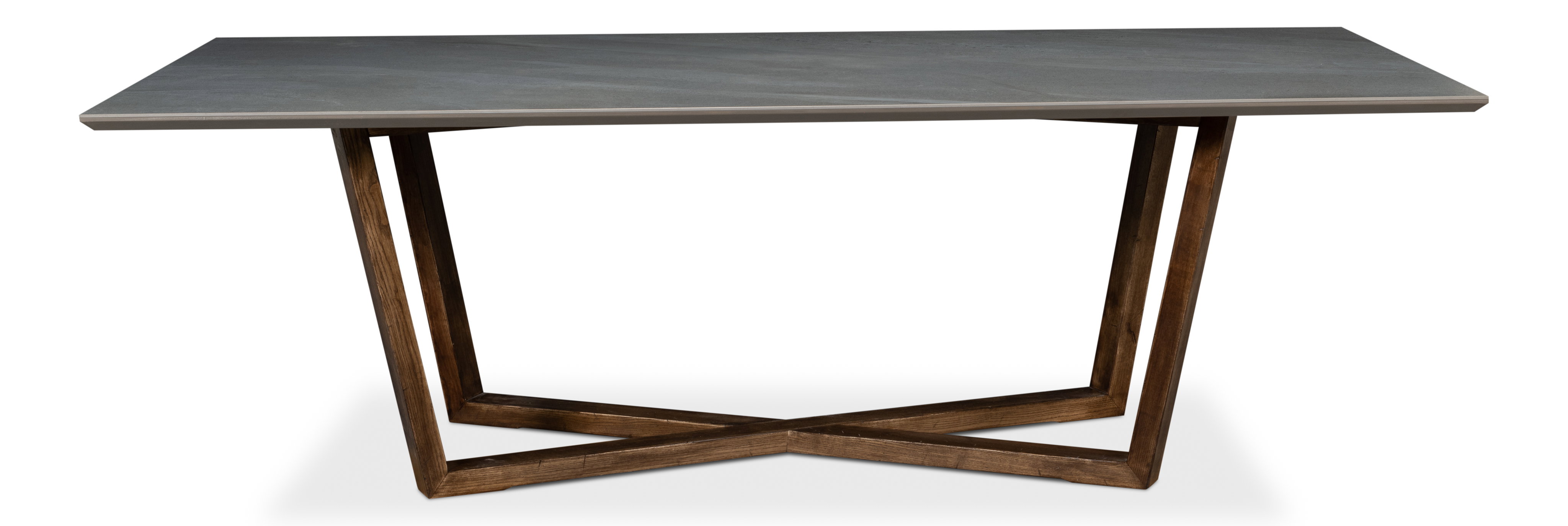 Double Pedestal Dining Table, by Sarreid, 95" length x 47" width x 30" height View 2