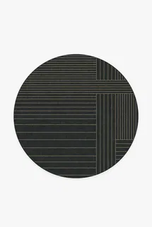 Online Designer Bathroom Bowie Charcoal Rug 6'