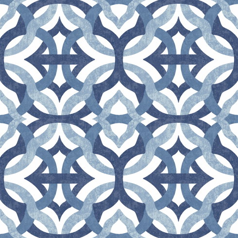 Tipton Blue Peel & Stick Wallpaper