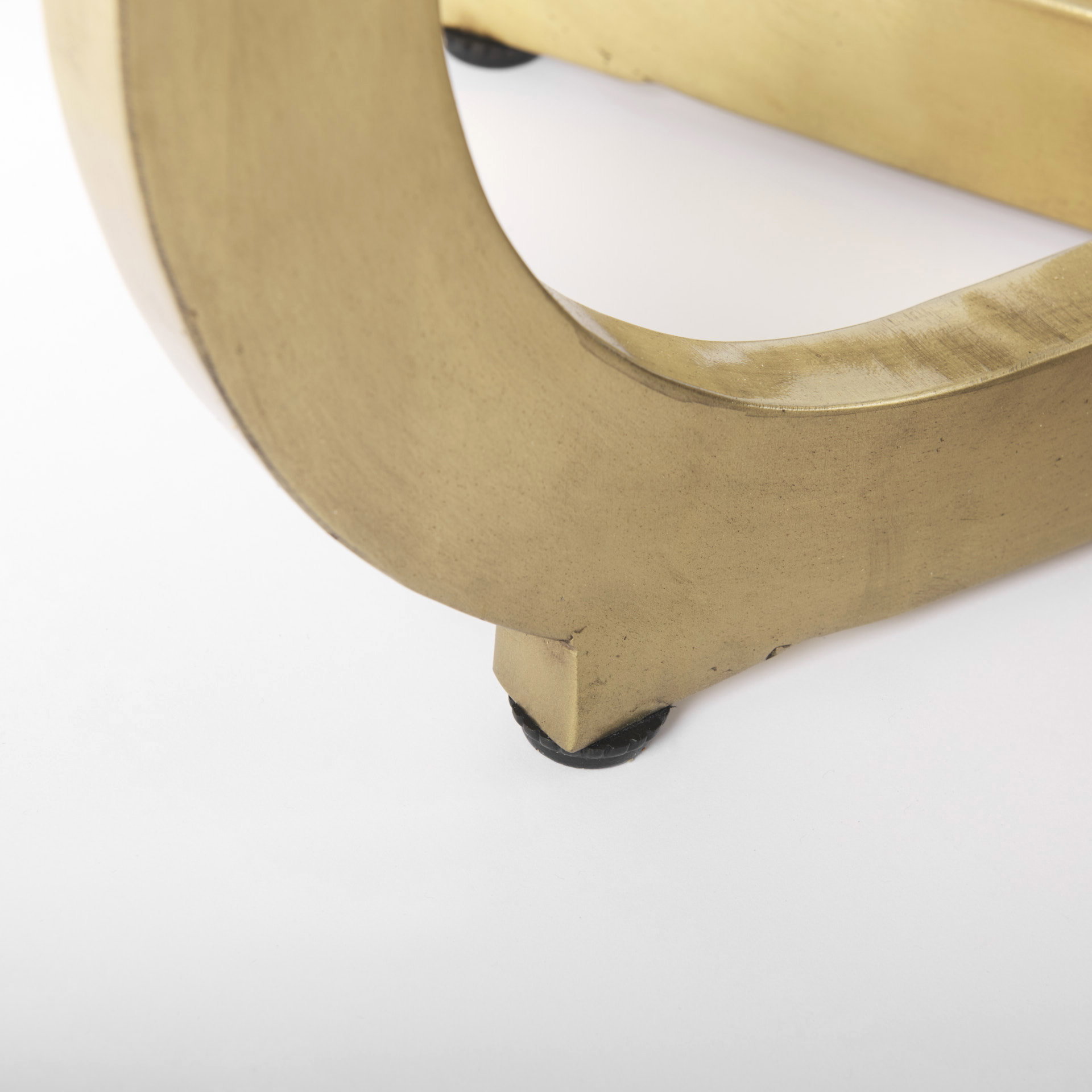 Laurent 48' Marble Top Gold Metal Base Dining Table, by Mercana, 48" length x 48" width x 30.25" height View 11