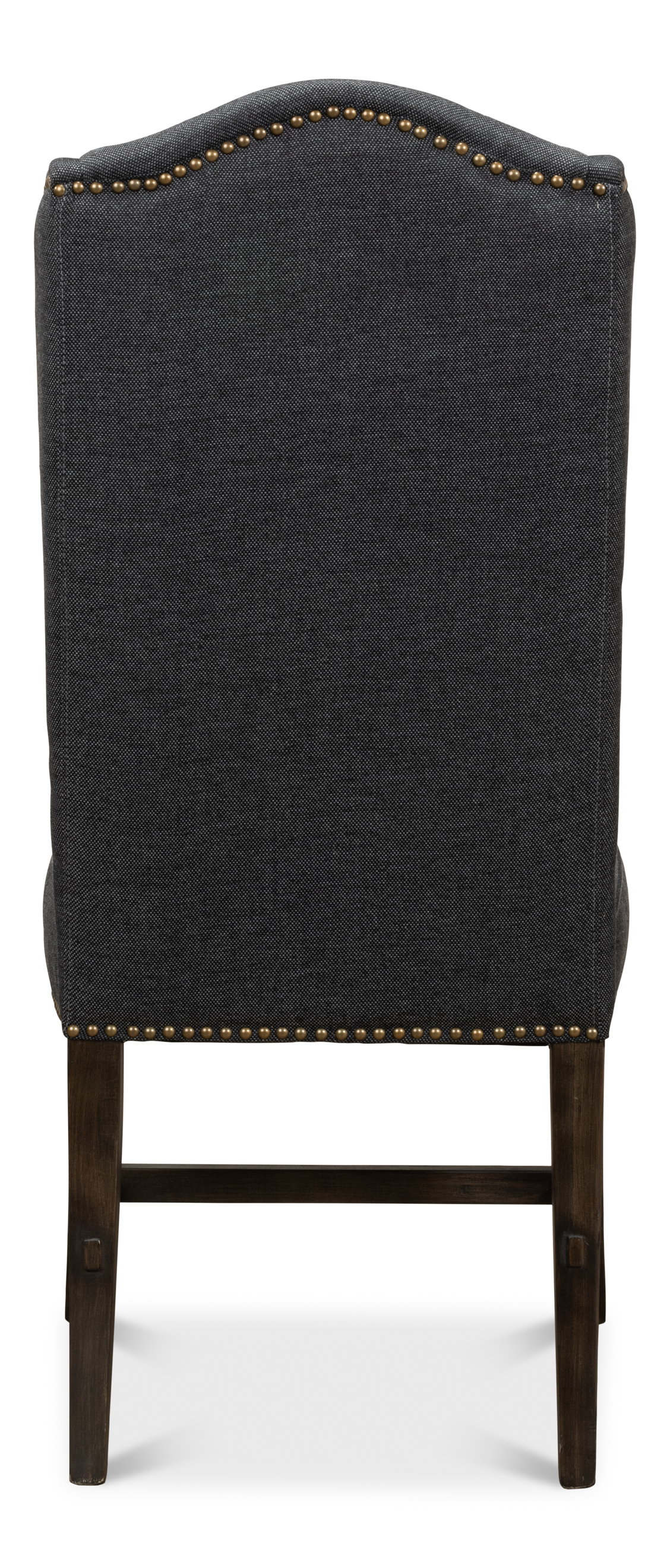 Black High Back Dining Chair, by Sarreid, 21" length x 26" width x 46" height View 12